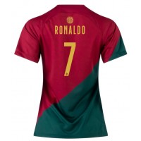 Portugal Cristiano Ronaldo #7 Hjemmebanetrøje Dame VM 2022 Kortærmet